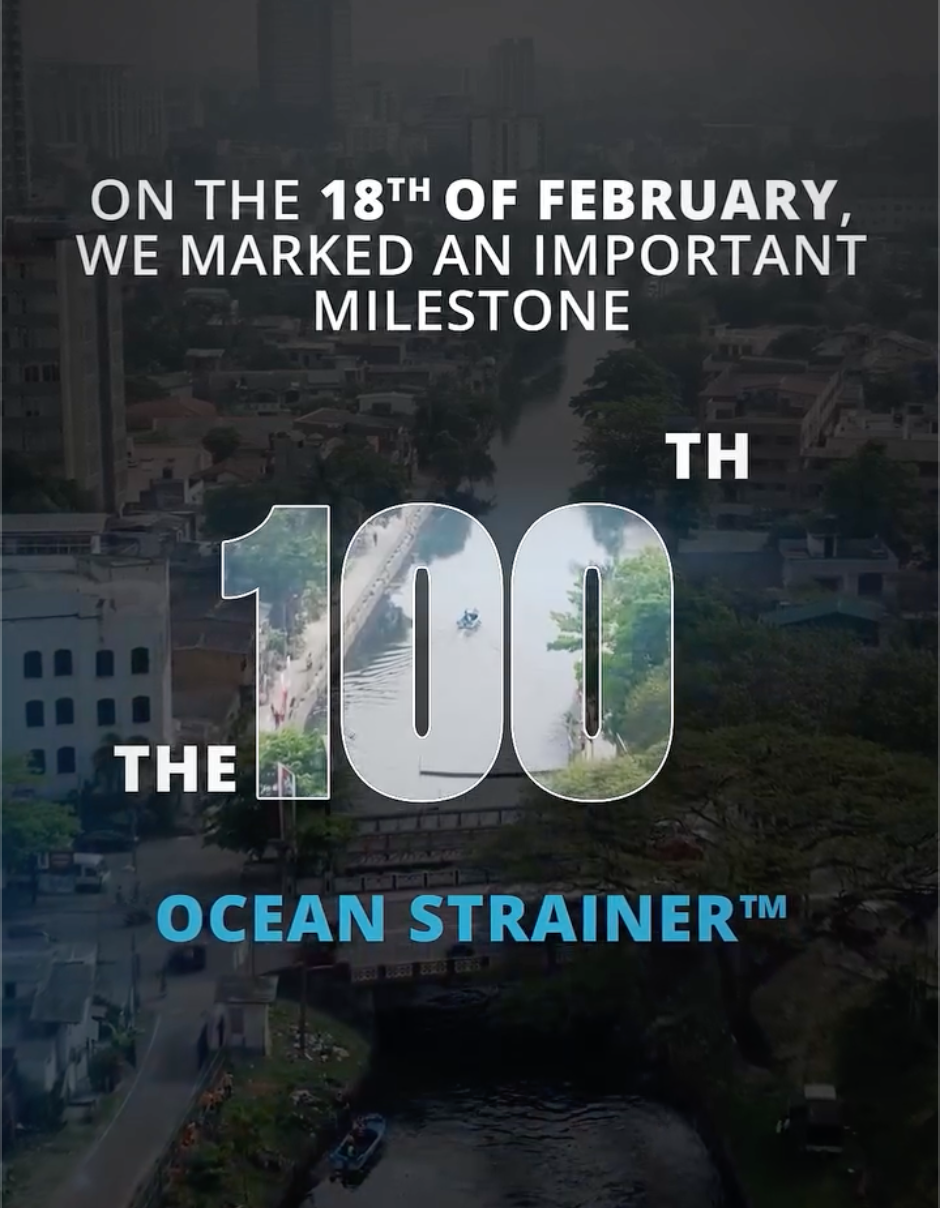 Installation of 100 OCEAN STRAINER™️ units